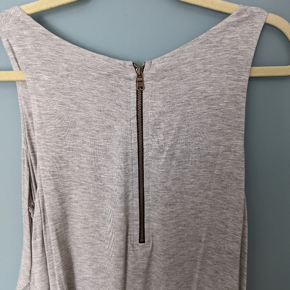 Anthropologie Colorblocked Jersey jumpsuit Grey Medium - Picture 4 of 7